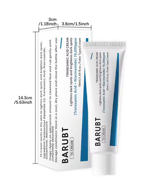 BARUBT Tranexamic Acid Relieve Acne Cream - Moisturize Hydrate, Reduce Hyperpigmentation, Improve Dullness Bright Skin Tone